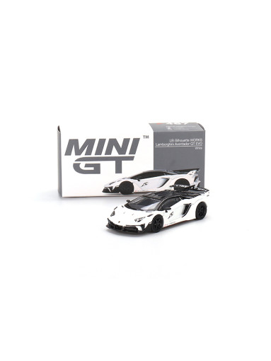 MINI GT 467 람보르기니 아벤타도르 GT 화이트 좌핸들 다이캐스트 자동차 모형